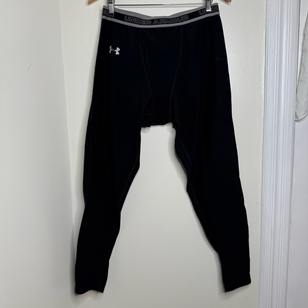 Under Armor Black Base Layer Pants NO Size about an XL-1X Tight Fitting